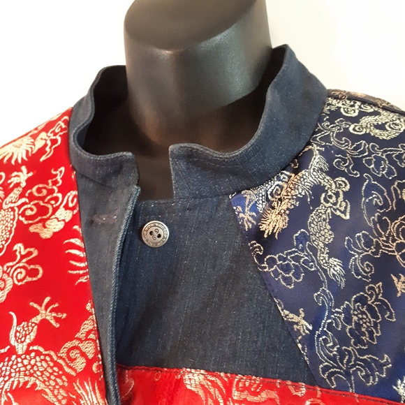 Nygard Sport Oriental Inspired Demin Jacket Large - Picture 6 of 8